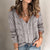 Variant image for Cardigan Femme Tricot Col en V Profond Manches Longues Acrylique-11