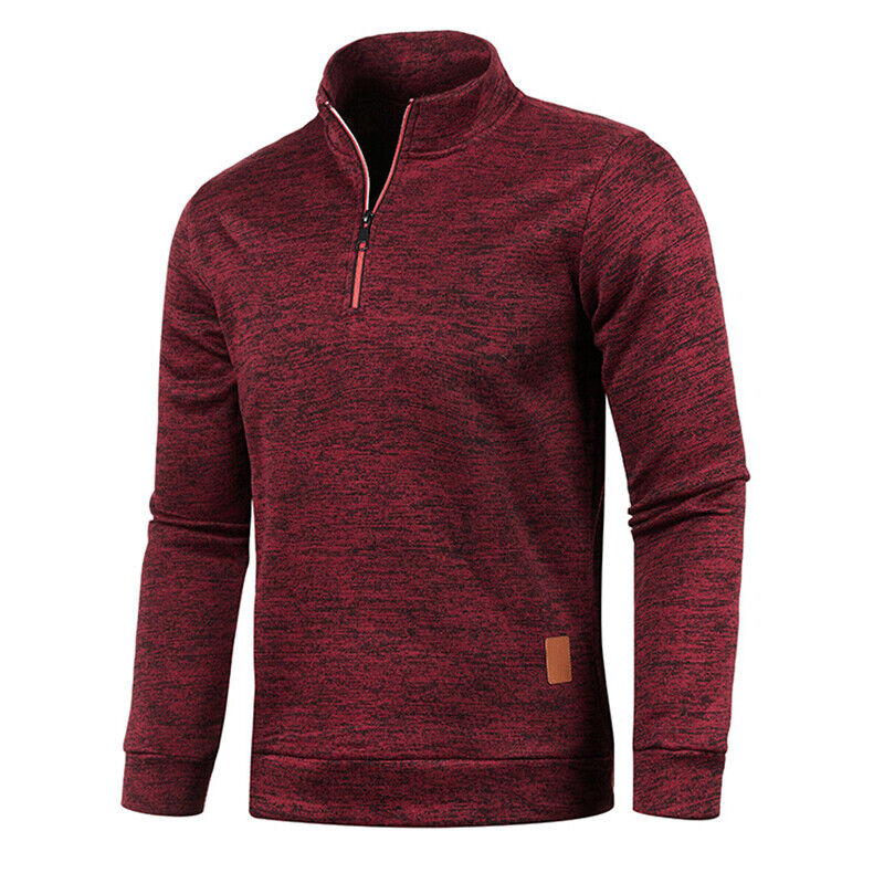 Pull à demi-fermeture à glissière pour hommes