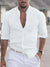 Variant image for Chemise Blanche Femme Élégante en Lin Décontractée-10