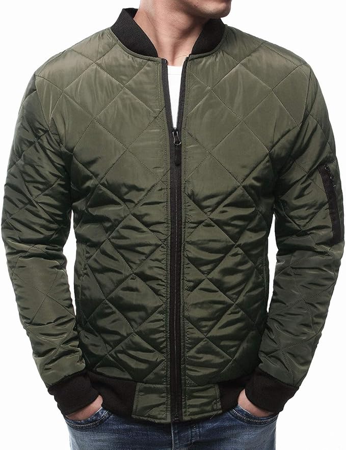 Veste bombardier matelassée pour hommes