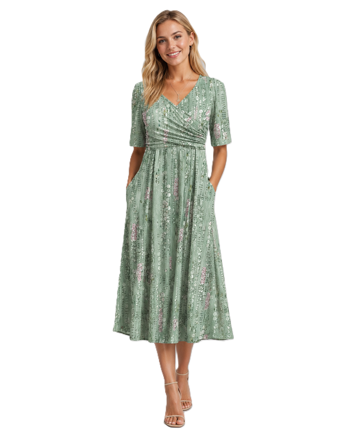 Robe d'été à fleurs pour femmes