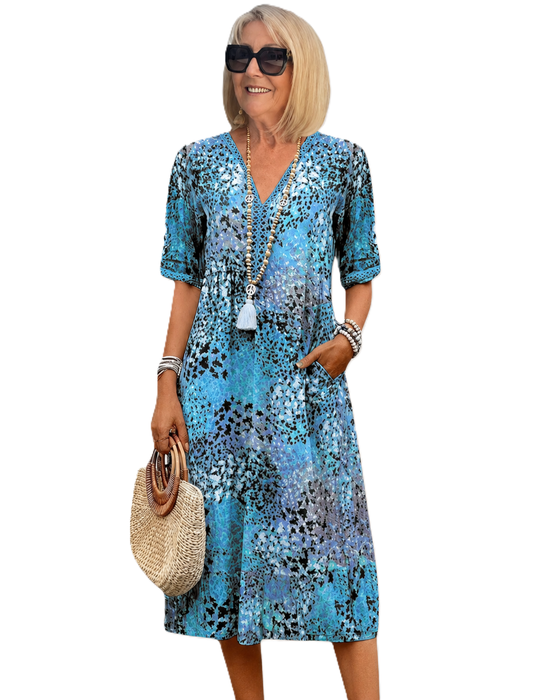 Robe d'été bohème pour femme, style décontracté et léger