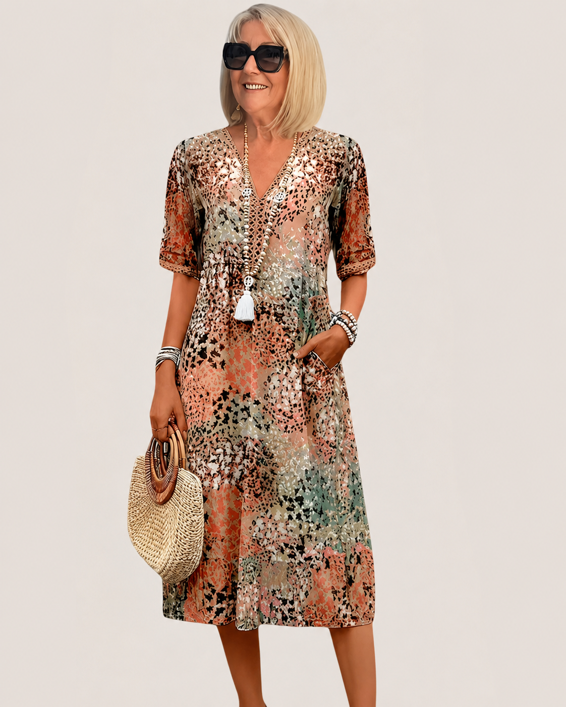 Robe d'été bohème pour femme, style décontracté et léger