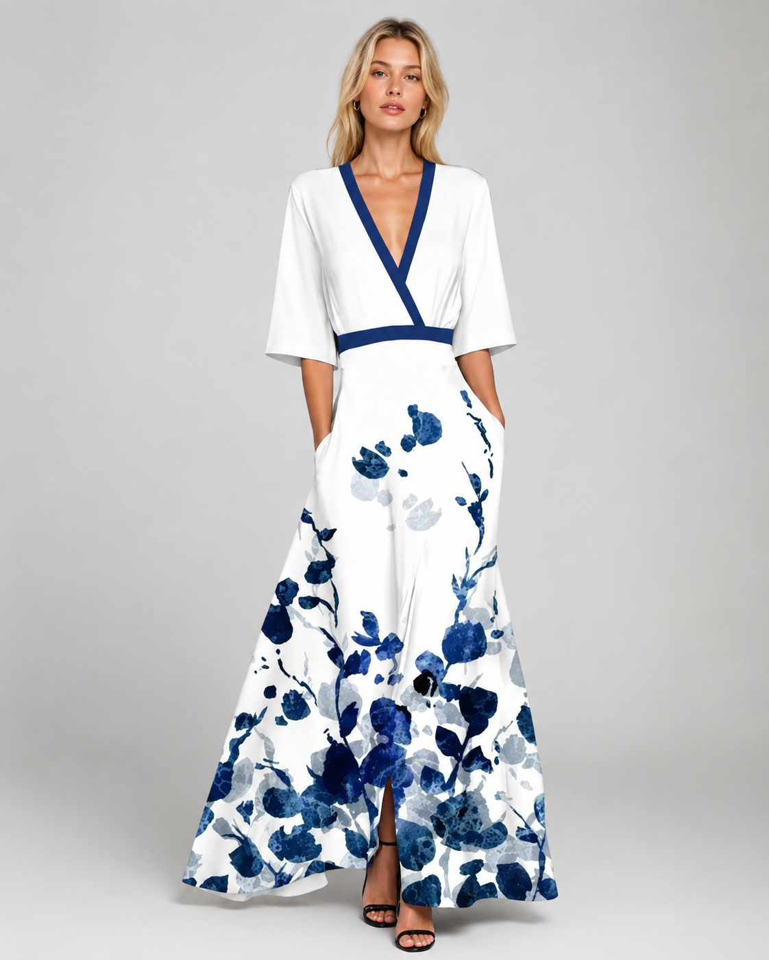 Robe Longue Fleurie pour Femmes Chic