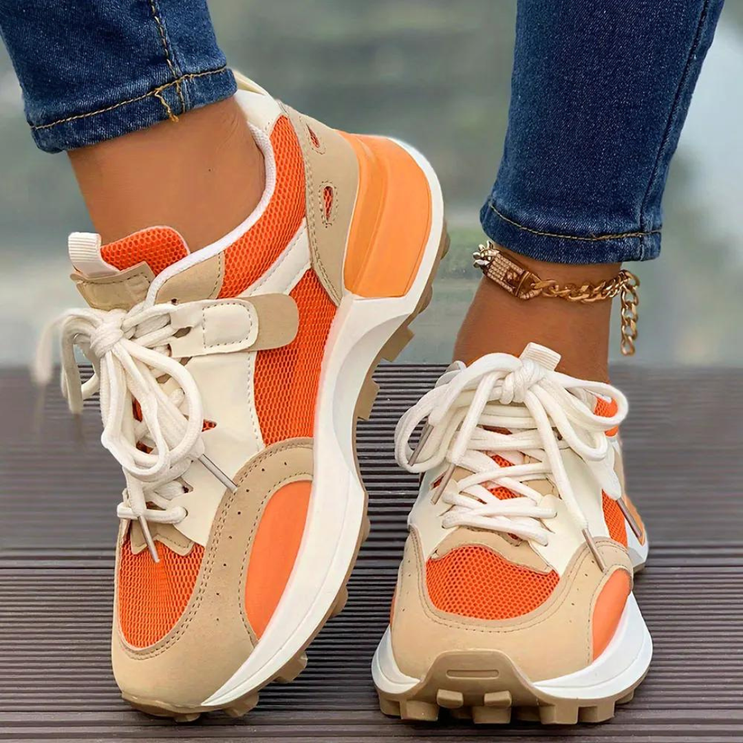 Baskets tendance color block pour femmes