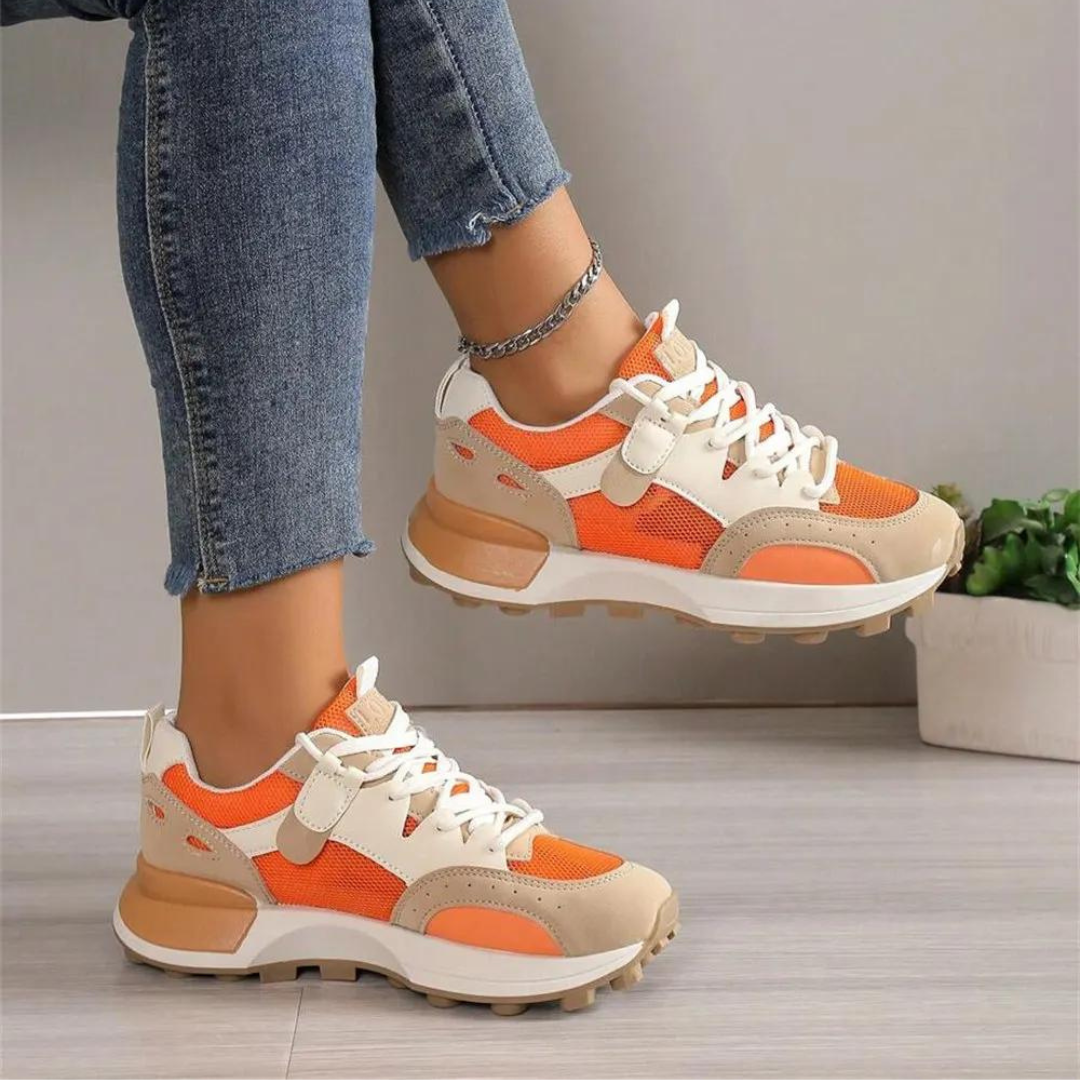 Baskets tendance color block pour femmes