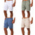 Shorts en coton et lin pour hommes