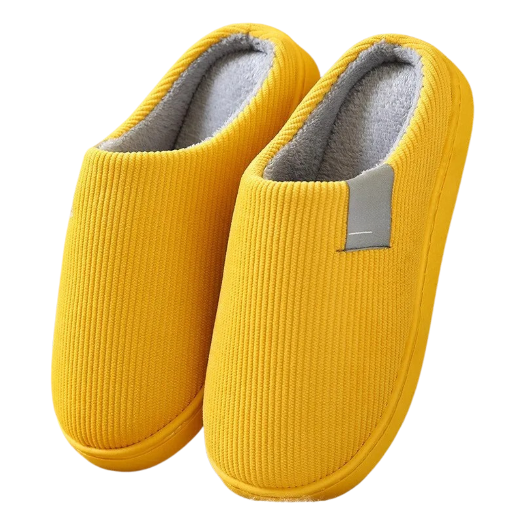 Pantoufles thermiques antidérapantes à fond souple