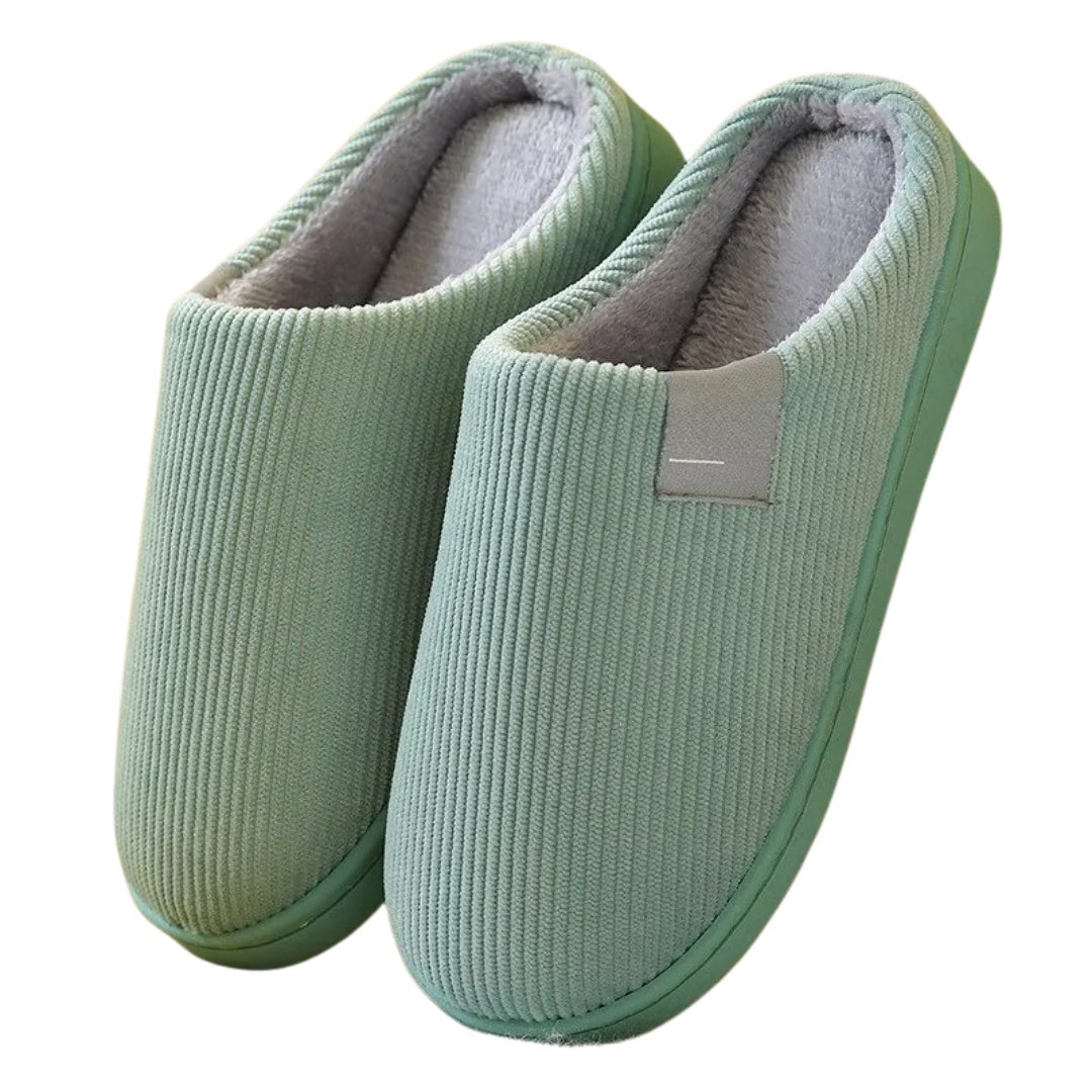 Pantoufles thermiques antidérapantes à fond souple
