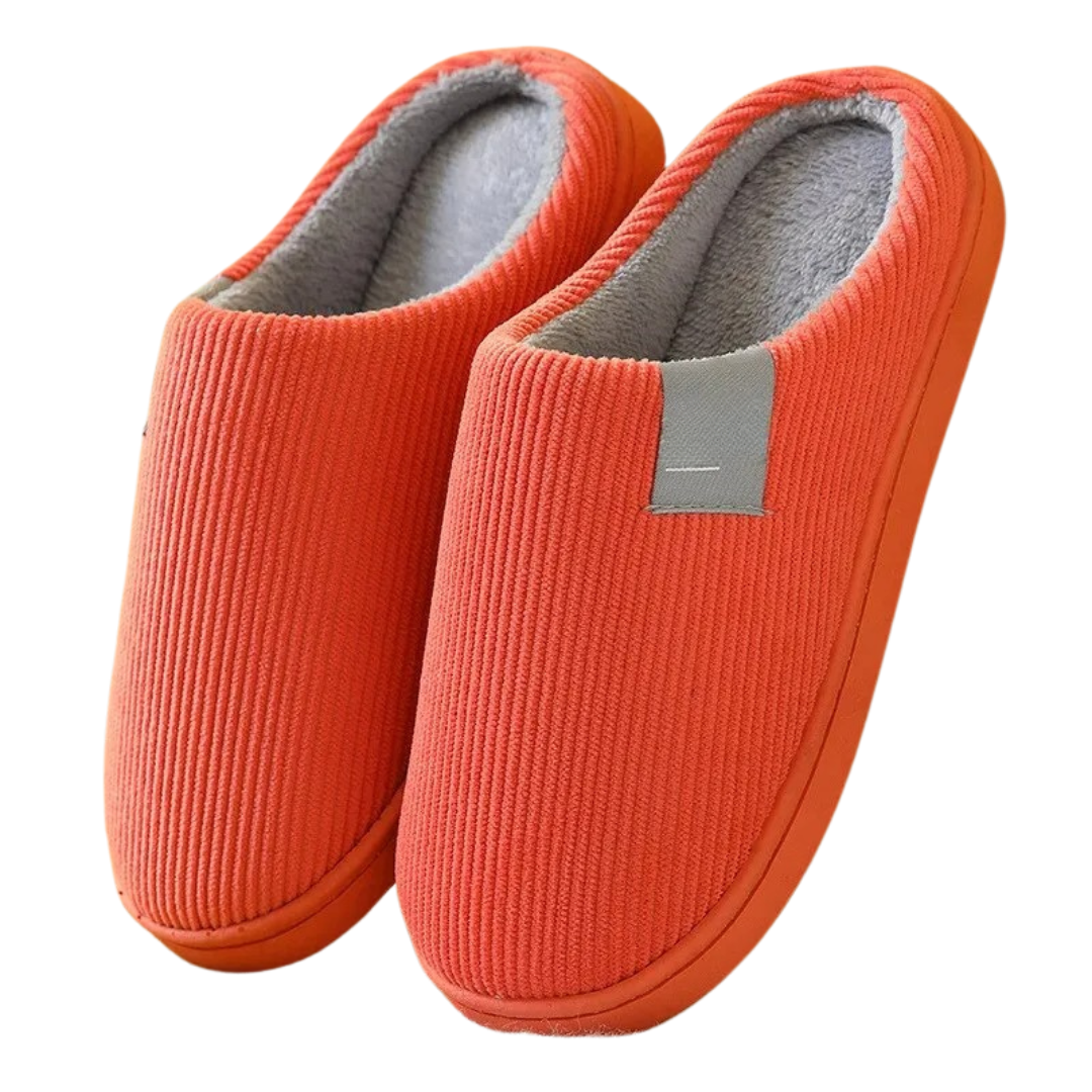 Pantoufles thermiques antidérapantes à fond souple