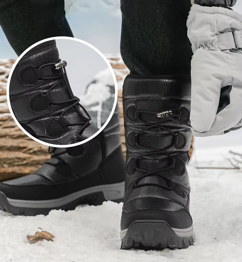 Bottes d'hiver en peluche pour hommes