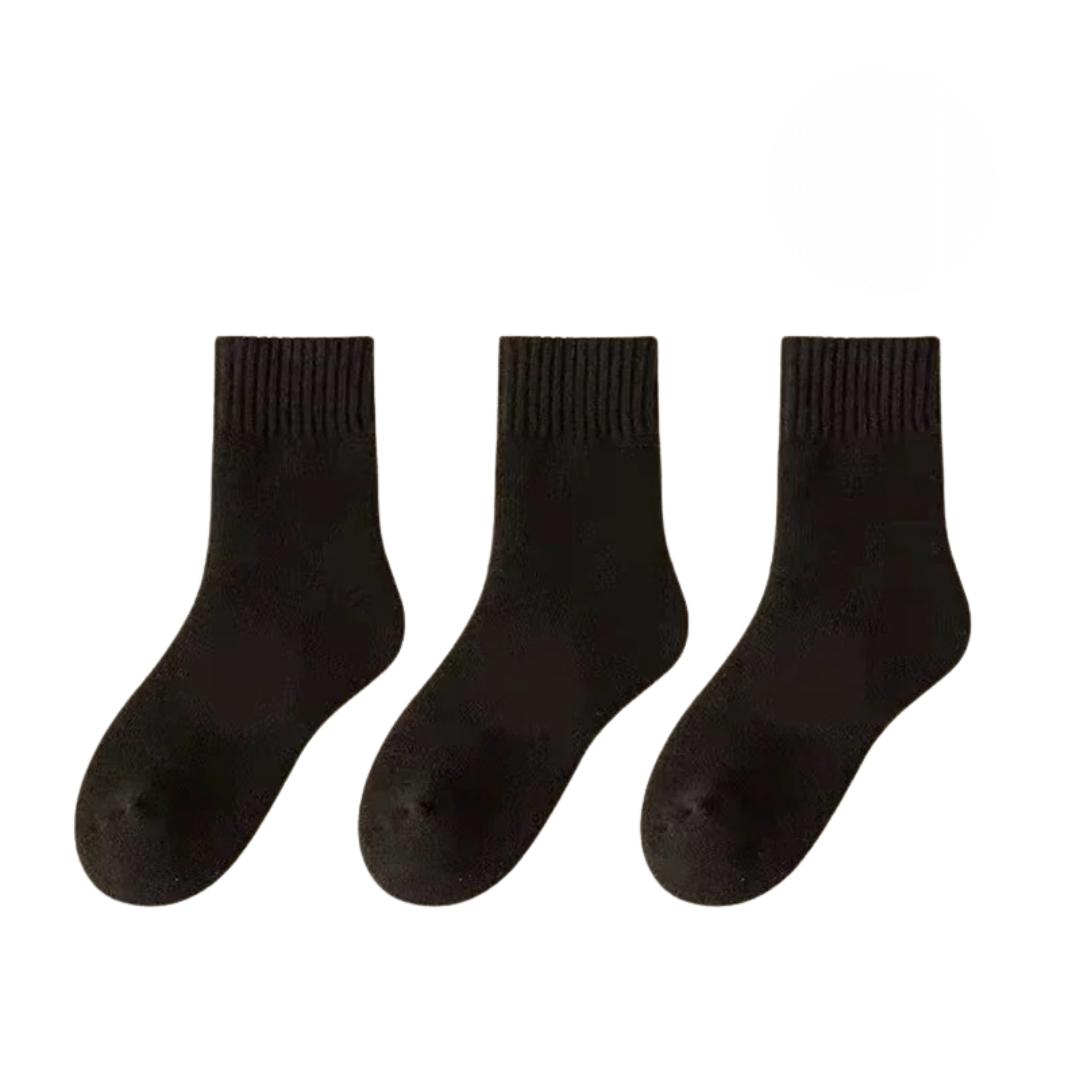 Chaussettes chaudes en laine pour l'hiver (3 paires)