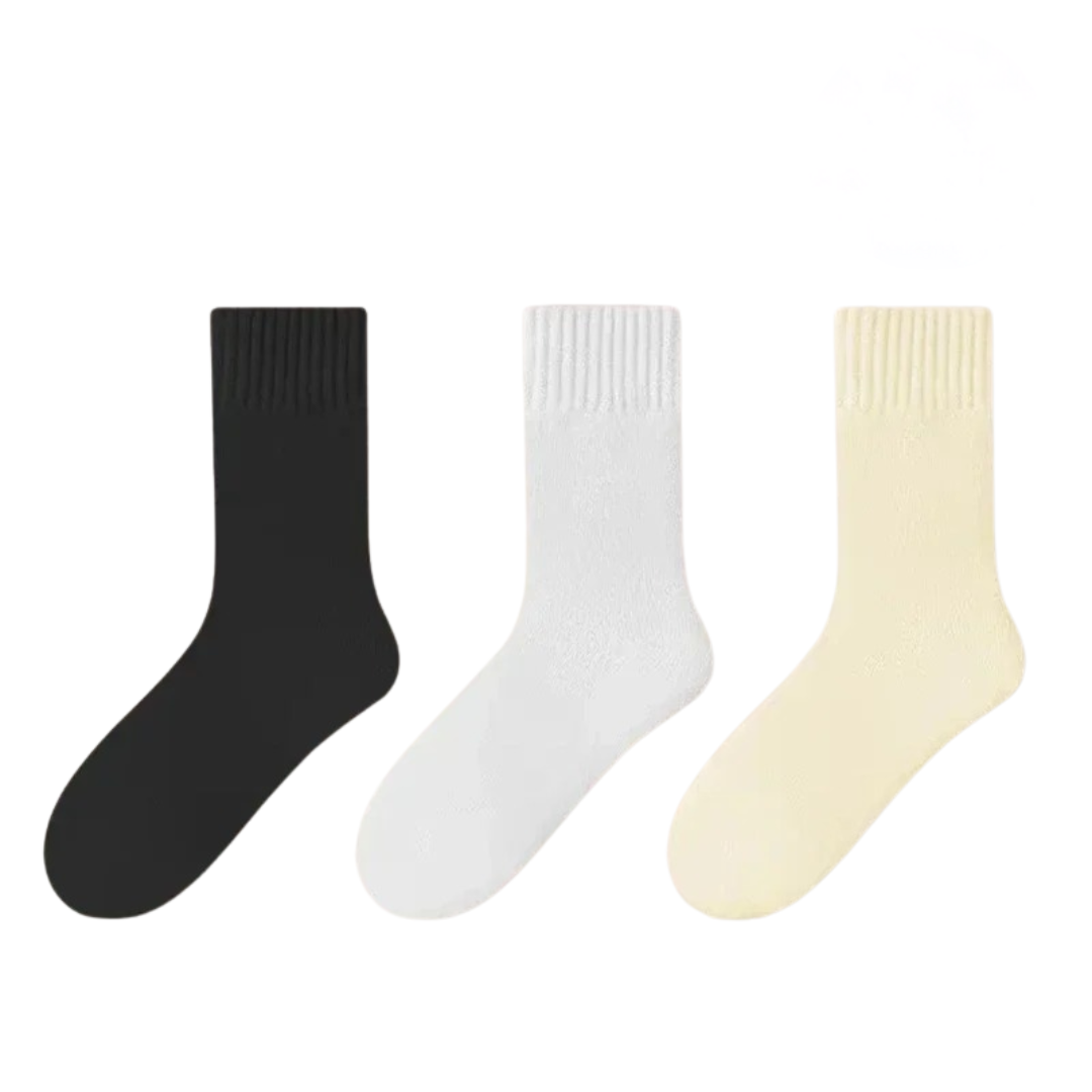 Chaussettes chaudes en laine pour l'hiver (3 paires)
