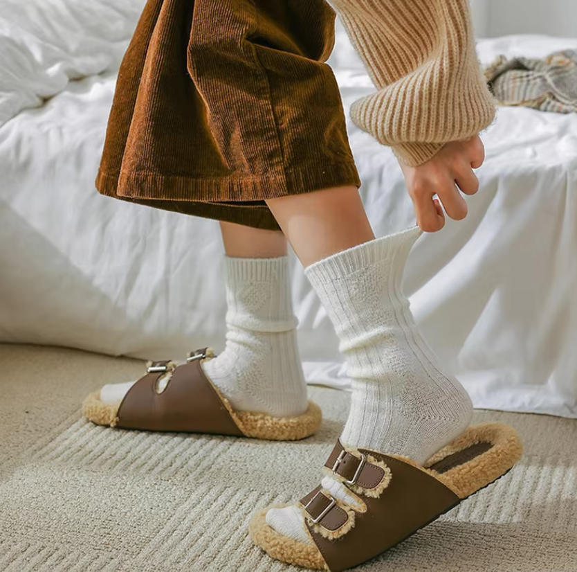 3 paires/ensemble Chaussettes en laine de cachemire pour femmes