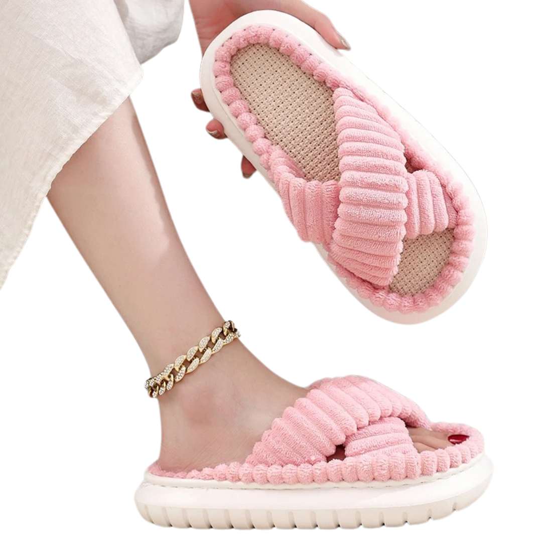 Chaussons de salle de bain antidérapants à bout ouvert