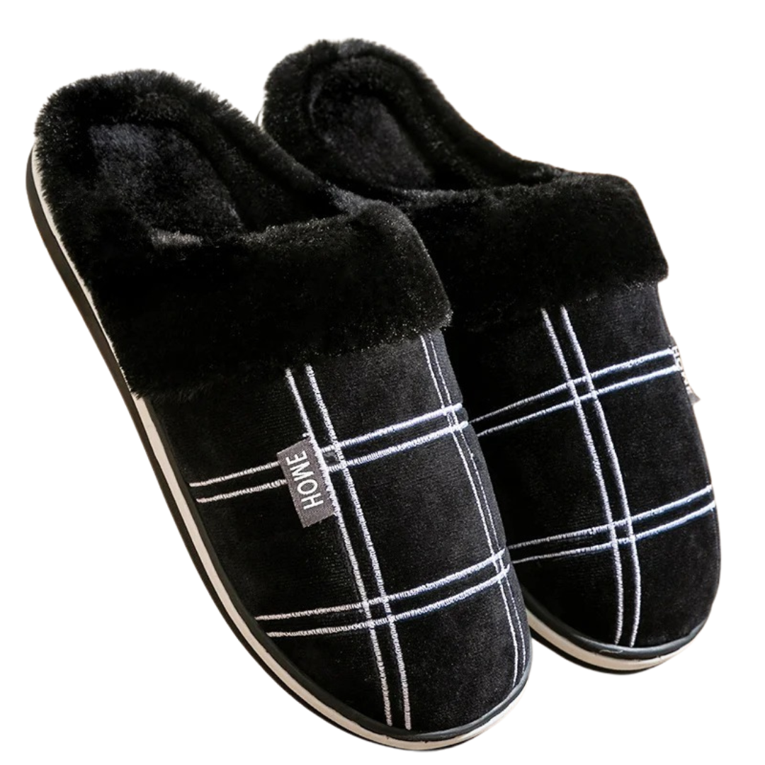 Chaussons d&#39;intérieur Flock à rayures pour hommes