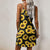 Robe tournesol à col en V