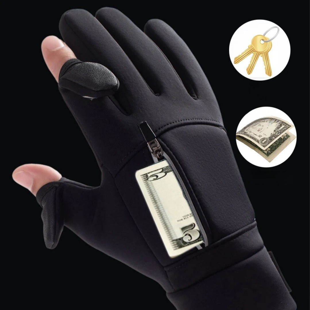 Gants imperméables à écran tactile avec poche