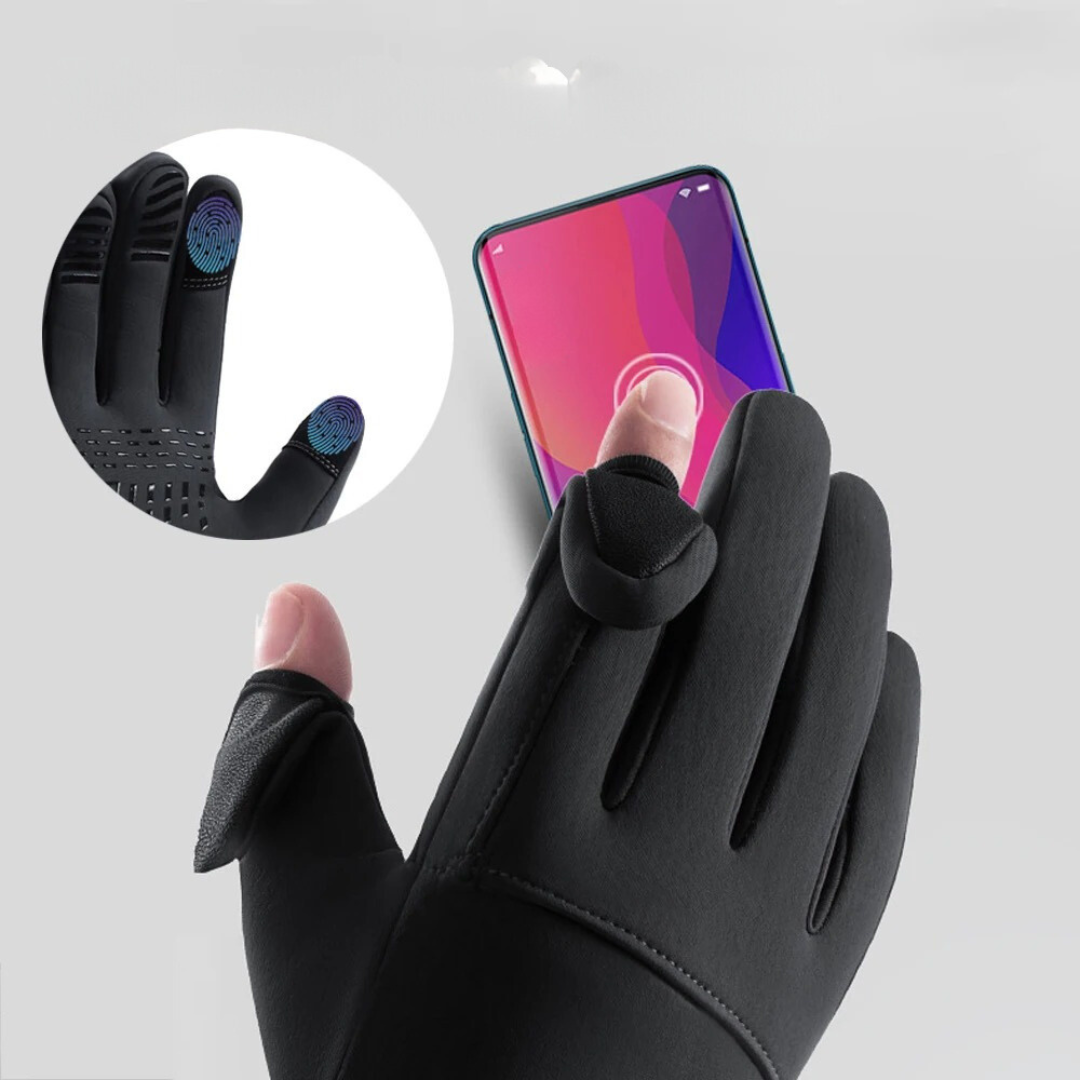 Gants imperméables à écran tactile avec poche