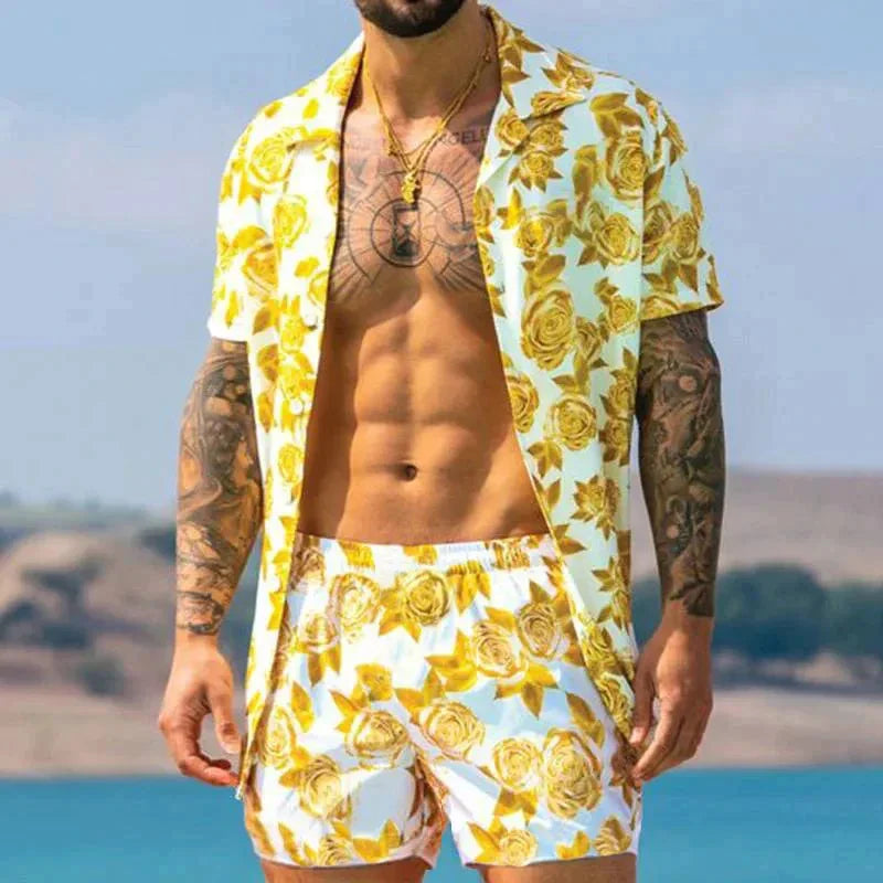 Variant image for Ensemble de Loisirs pour Hommes Patchwork Coton Polyester-49