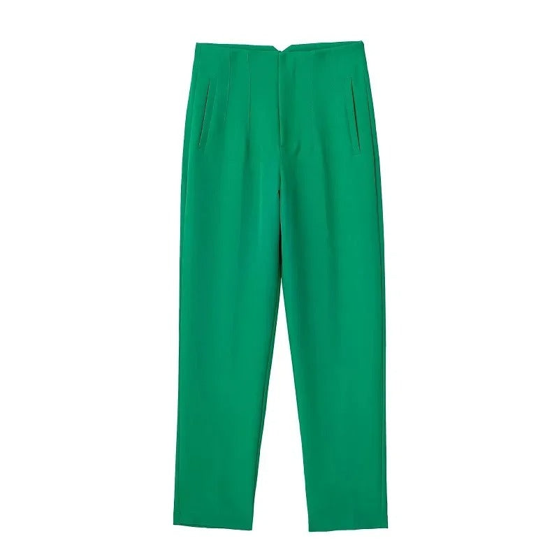 Pantalon taille haute pour femmes