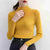 Pull en maille à col ras du cou pour femmes