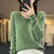 Pull en laine à col en V pour femmes