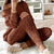 Ensemble pull et pantalon en tricot pour femmes