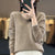 Pull en laine à col en V pour femmes