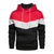 Sweat à capuche en polaire patchwork pour hommes