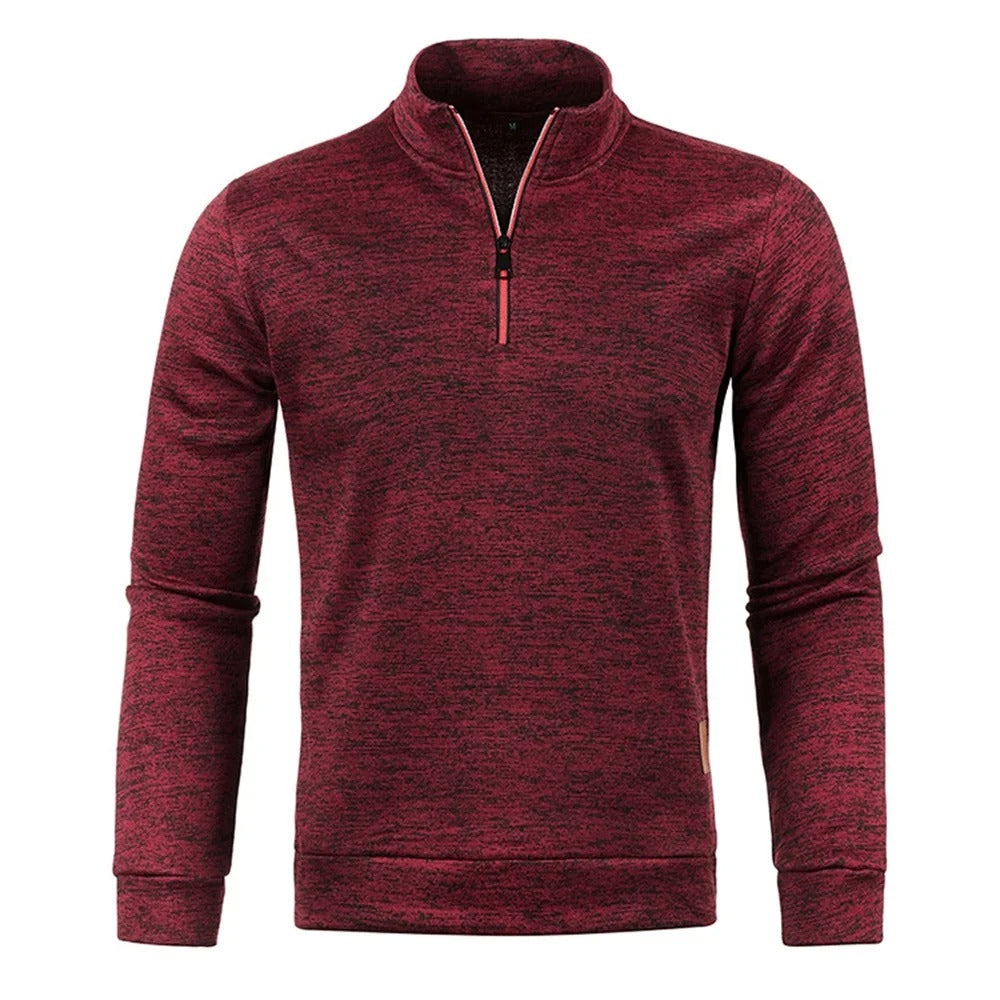 Pull à demi-fermeture à glissière pour hommes