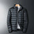 Veste en duvet de canard ultraléger blanche pour hommes