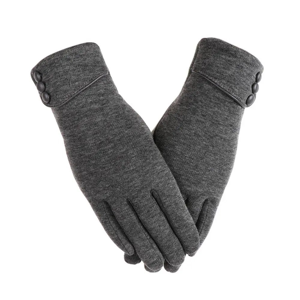 Moufles thermiques doublées de polaire pour femmes