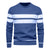 Pull-over patchwork à col rond pour hommes