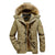 Manteau chaud à capuche pour hommes