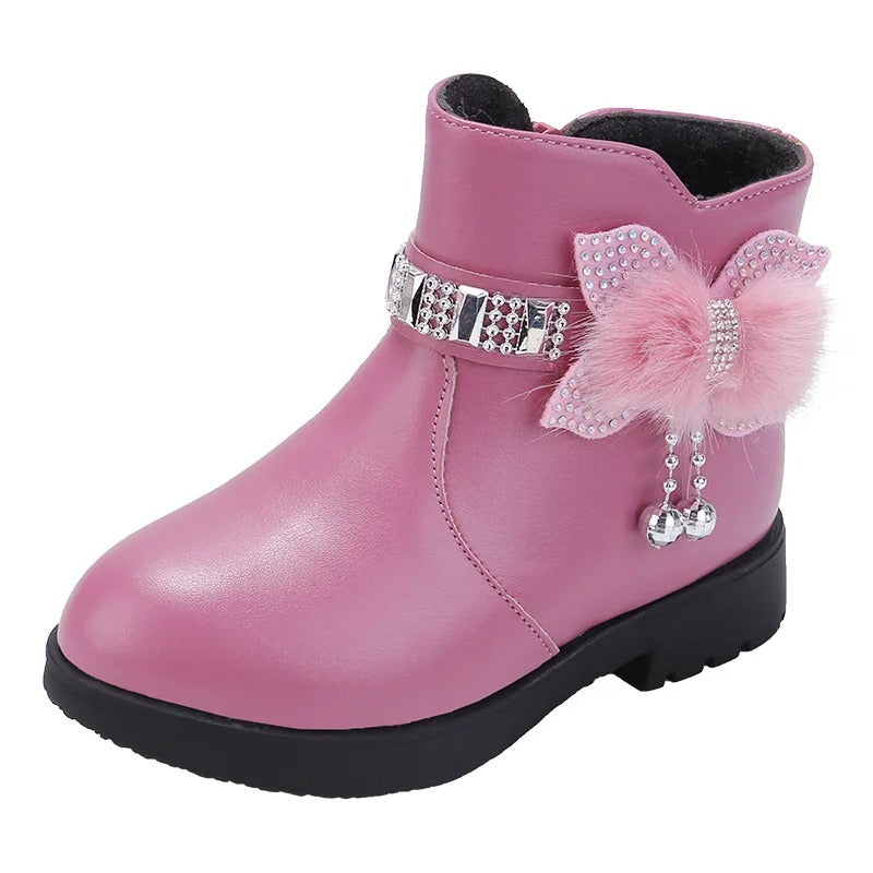 Bottes en cuir chaudes pour filles