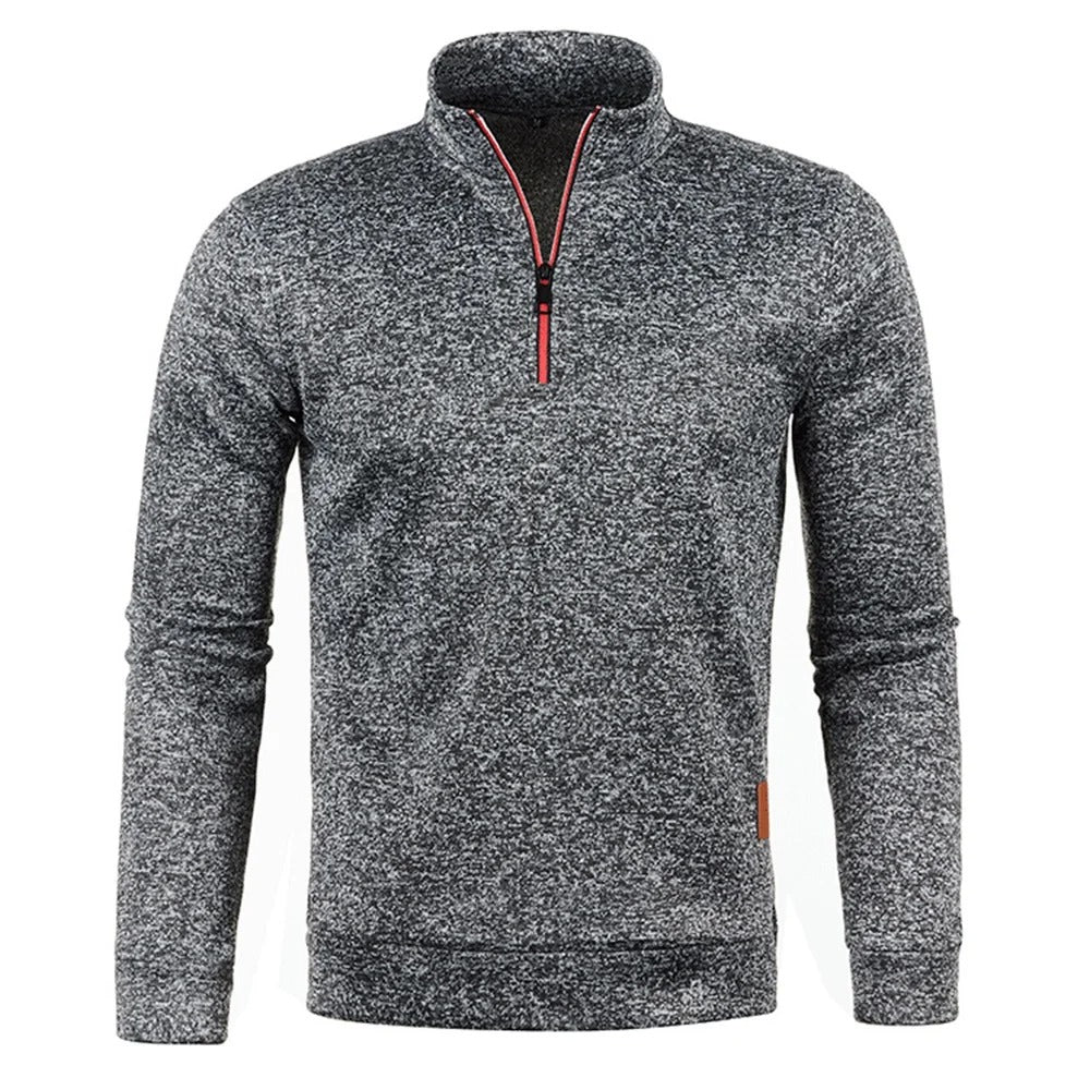 Pull à demi-fermeture à glissière pour hommes