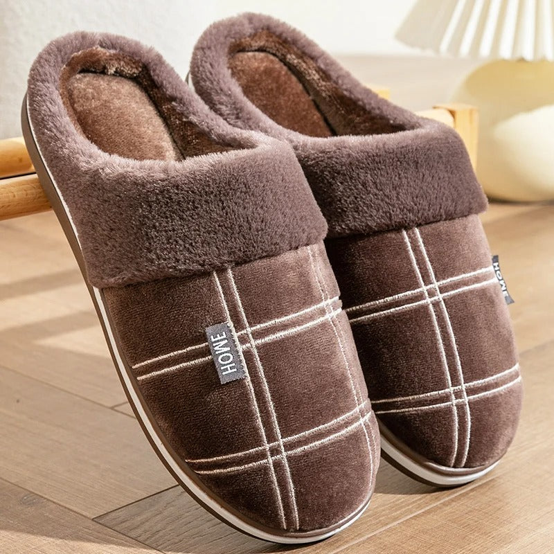 Chaussons d'intérieur Flock à rayures pour hommes
