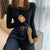 Pull boutonné en tricot pour femmes
