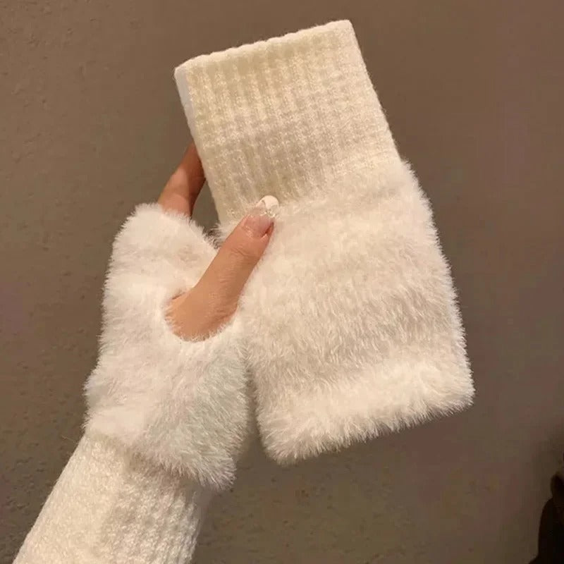 Gants polaires demi-doigts