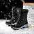 Bottes de neige imperméables à mi-mollet pour femmes