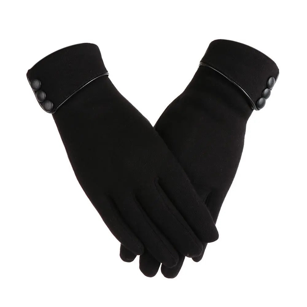 Moufles thermiques doublées de polaire pour femmes