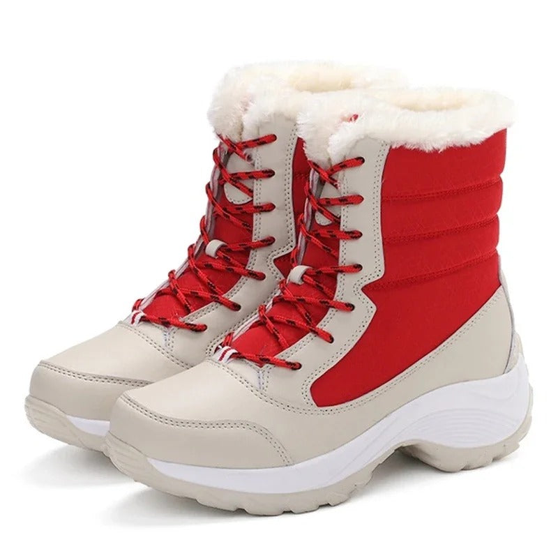 Bottes de neige d'extérieur à plateforme pour femmes