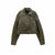 Veste en cuir vintage pour femme