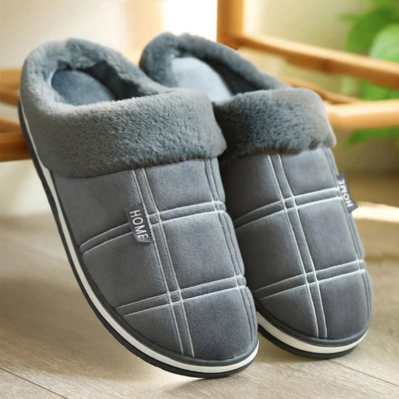 Chaussons d'intérieur Flock à rayures pour hommes