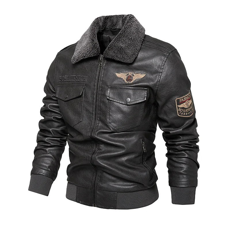 Veste de motard décontractée pour hommes