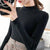 Pull en maille à col ras du cou pour femmes