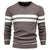 Pull-over patchwork à col rond pour hommes
