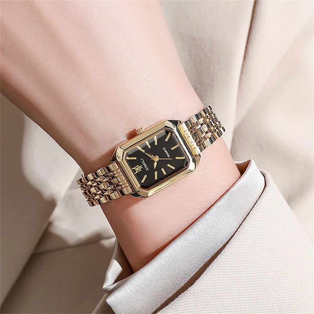 Montre carrée Light Luxury pour femmes