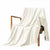 Couverture en laine velours corail